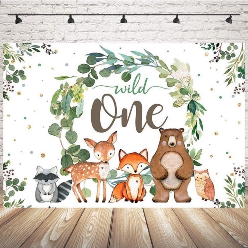SOLD💢Wild One Backdrop Woodlands Theme